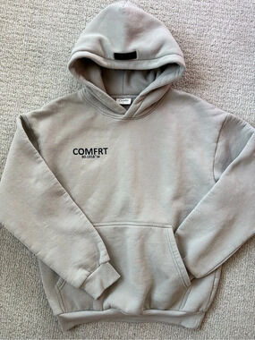 Comfrt Signature Hoodie Beige Small